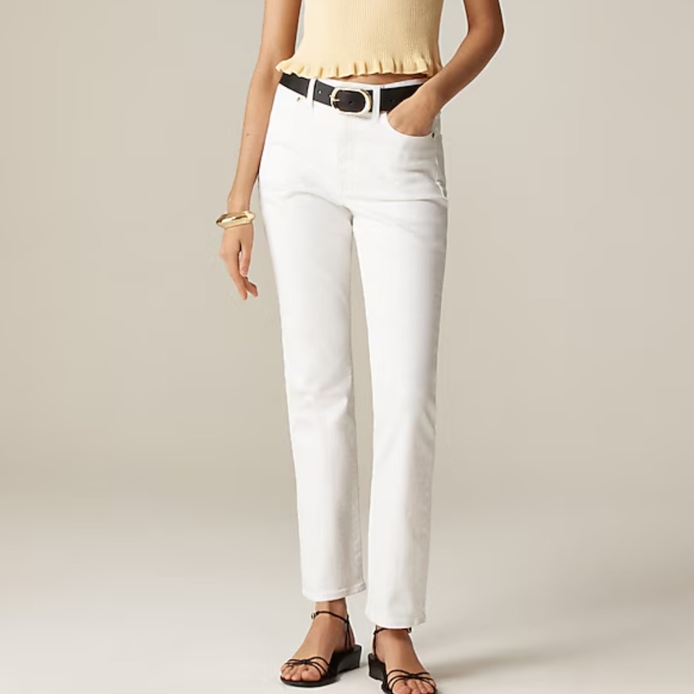 J. Crew Slim-straight jean White Jeans Size‎ 27
